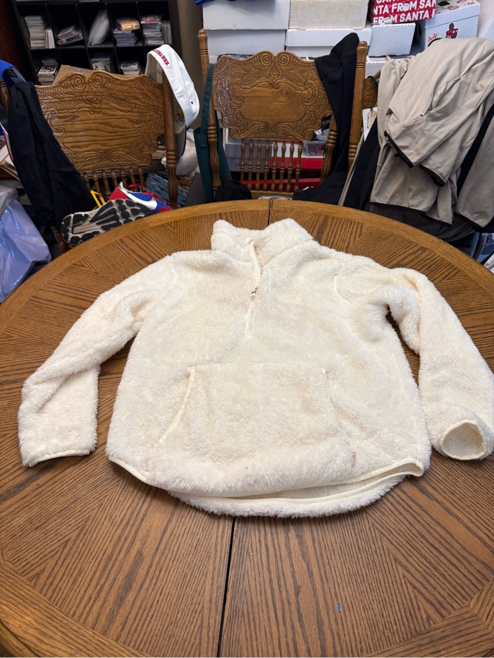 Avalanche Cream Sherpa Half-Zip Pullover